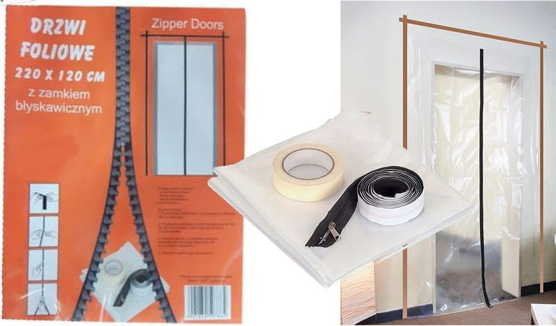 Drzwi foliowe remontowe malarskie zamkiem 220x120 zdjęcie 3