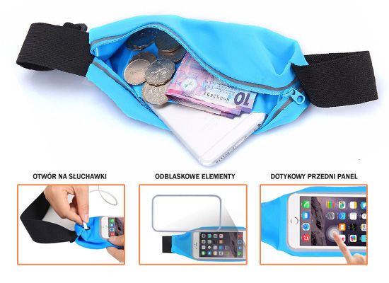 DUŻA SASZETKA NERKA PAS TELEFON DO BIEGANIA 5.5'' zdjęcie 10