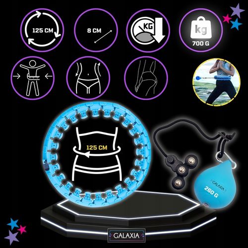 HULA HOP z Obciążeniem Odchudzające Obciążnikiem z Wypustkami SMART HULAHOP na Arena.pl