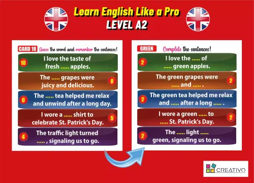 Learn English Like a Pro - Inteligentne fiszki + gra (poziom A2) na Arena.pl