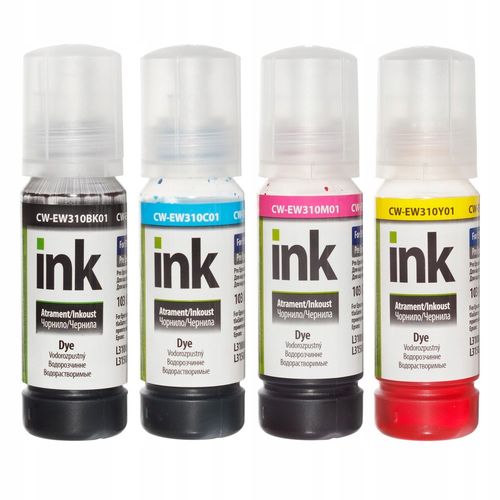 4x Tusz ColorWay Do Epson 103 EcoTank L1110 L3100 L3101 L3110 L3111 L3150 L3151 L3156 L3160 L5190 na Arena.pl