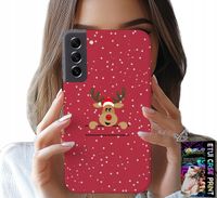 ETUI DO SAMSUNG GALAXY S21 - ŚWIĄTECZNY RENIFER MIKOŁAJ ŚWIĘTA +SZKŁO