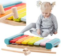 drewniane edukacyjne cymbałki dla dzieci cubika lks-2 14033