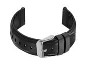 Pasek gumowy U16 do zegarka - czarny - 22mm