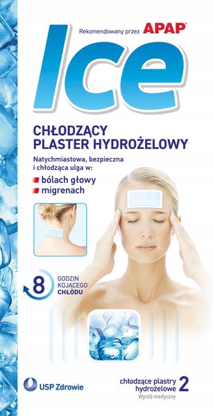 APAP ICE PLASTER CHŁODZĄCY HYDROŻELOWY 2 SZT zdjęcie 1