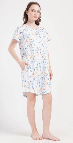 Bawełniana koszula z kieszeniami nocna nadwymiar czysta bawełna size++ Rozmiar: 5XL na Arena.pl