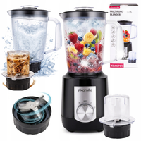 BLENDER KIELICHOWY ROZDRABNIACZ 2-w-1 400W + MŁYNEK DO KAWY KAMILLE 6761