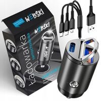 SZYBKA ŁADOWARKA SAMOCHODOWA 30W USB C + KABEL 3w1