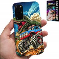 ETUI DO SAMSUNG GALAXY S20 PLUS -DINOZAUR W MONSTERTRUCKU WZORY DLA DZIECI