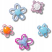 Crocs Przypinki Ozdoby Piny Charms Jibbitz Vibrant Blossom 5pc