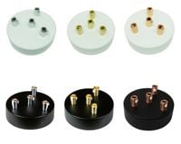 Podsufitka Sufitowa fi 100mm BIAŁY CZARNY 4 OTWORY