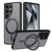 OBUDOWA ETUI CASE MAGSAFE RING Z PODSTAWKĄ SAMSUNG GALAXY S25 ULTRA CZARNY