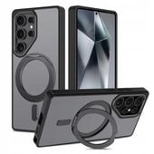 OBUDOWA ETUI CASE MAGSAFE RING Z PODSTAWKĄ SAMSUNG GALAXY S25 ULTRA CZARNY