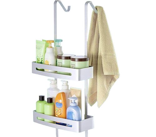 Półka wisząca pod prysznic 2 poziomy srebrny na Arena.pl