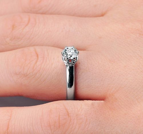 exclusive | cudowny zaręczynowy pierścionek 0,50ct w 18-karatowym złocie na Arena.pl