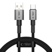 Kabel USB-C Tech-Protect Ultraboost DNA 3A 100cm Wytrzymały Nylon Szary
