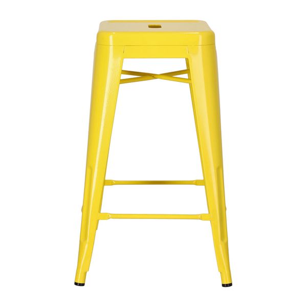 Hoker Paris 66cm żółty inspirowany Tolix zdjęcie 4