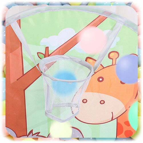 KOLOROWY SUCHY BASEN NAMIOT NA KULKI DLA DZIECI KOJEC Z KOSZEM na Arena.pl