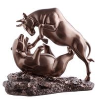 Walka Rynkowa — rzeźba brąz Walka Hossy z Bessą BULL-01
