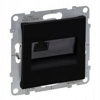 Suno Gniazdo Komputerowe 2xRj45 kat.6 czarny 721452 LEGRAND