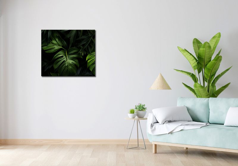 Obraz 70x60cm Zielony Szept zdjęcie 2