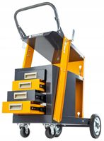 WÓZEK SPAWALNICZY DO SPAWAREK Z PÓŁKĄ NA BUTLE SZUFLADY STABILNY MOBILNY