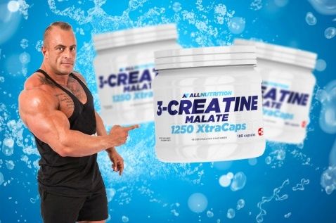 ALLNUTRITION 3-CREATINE MALATE 180 KAPS JABŁCZAN KREATYNA TCM WYTRZYMAŁOŚĆ na Arena.pl