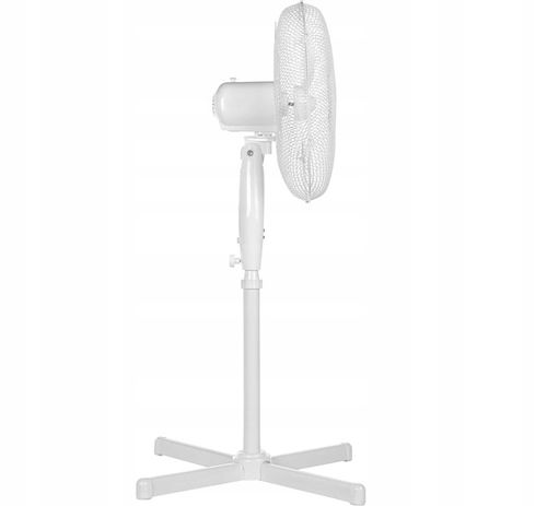 STOJĄCY WENTYLATOR PODŁOGOWY MD18795 BIAŁY 3 PRĘDKOŚCI TIMER + PILOT na Arena.pl
