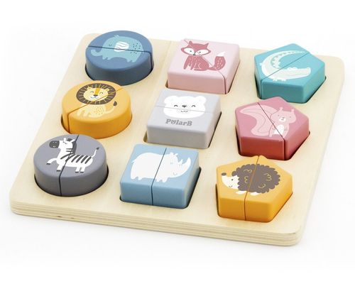 Viga 44012 PolarB Układanka 2w1 Puzzle - kształty na Arena.pl