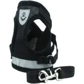 Szelki M bez uciskowe spacerowe dla psa kota królika miękkie odblask