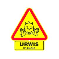 trójkąt na szybę samochodu urwis w aucie