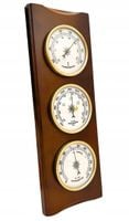 Elegancka Stacja Pogody - Barometr Termometr Higrometr 36cm Retro - YG336