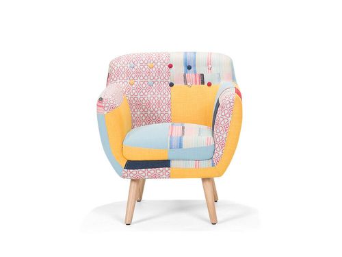 Fotel Patchwork Wielokolorowy Melby na Arena.pl