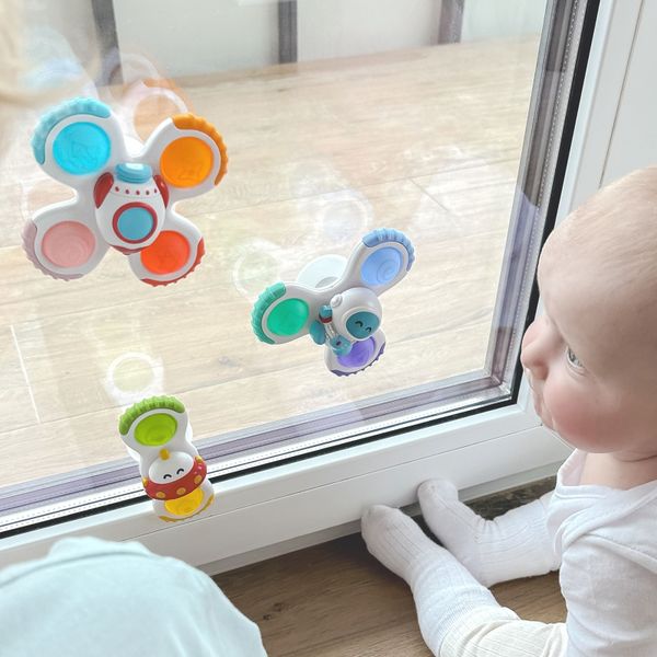 WOOPIE BABY Spinner Zabawka Sensoryczna Rakieta Kosmita Ufo 3 szt. zdjęcie 4