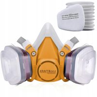 MASKA LAKIERNICZA PÓŁMASKA OCHRONNA PRZECIWPYŁOWA ZESTAW FILTRY WKŁADY