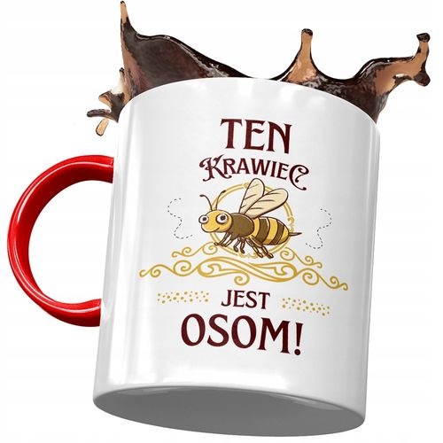 Kubek Czerwony Dla Krawca Ten Krawiec Jest Osom! Z Nadrukiem Ze Zdjęciem na Arena.pl