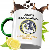 Kubek Zielony Dla Budowlańca Na Urodziny Prezent Z Nadrukiem Ze Zdjęciem