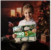 ZESTAW Wykopaliska DINOZAURY ARCHEOLOG 5w1 ZABAWKI dla DZIECI na Prezent