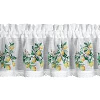 Zazdrostka CLEO 30x150 cm biała delikatna koronka na tunelu