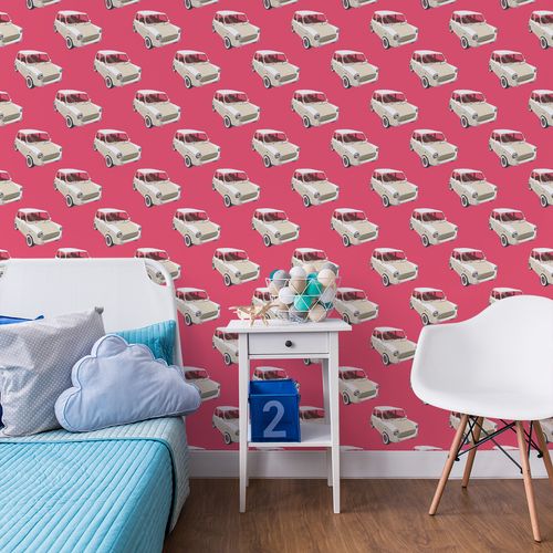 Tapeta Dla Młodzieży SAMOCHODY Styl Retro Ozdoba na Arena.pl