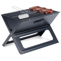 Mały Grill w Walizce Składany Piknikowy Turystyczny Przenośny Węglowy