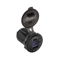 Ładowarka samochodowa USB + USB typu C z funkcją QC i PD