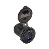 Ładowarka samochodowa USB + USB typu C z funkcją QC i PD