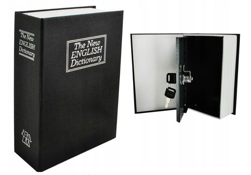 sejf - kasetka ukryta w książce 24x15,5x5,5cm na Arena.pl