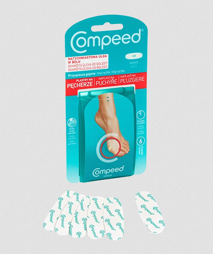 Plastry na pęcherze wąskie natychmiastowa ulga 6 szt Compeed na Arena.pl
