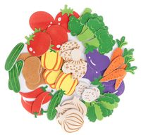 NAKLEJKI Z PIANKI WARZYWA 44 SZTUKI DP CRAFT 5903925000610