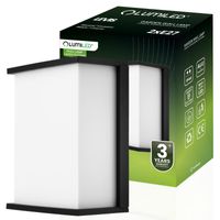 Lampa ogrodowa kinkiet elewacyjny LEVIS 2xE27 prostokątny czaarny LUMILED