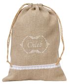 Worek Lniany na Chleb z Koronką 36 cm