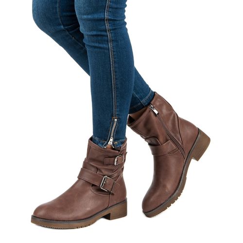 Brązowe Botki Bikery r.36 na Arena.pl