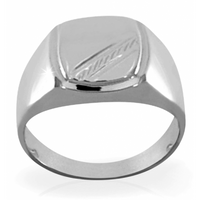 SREBRNY SYGNET Z NACIĘCIAMI PRÓBA SREBRA 925 GRAWER GRATIS